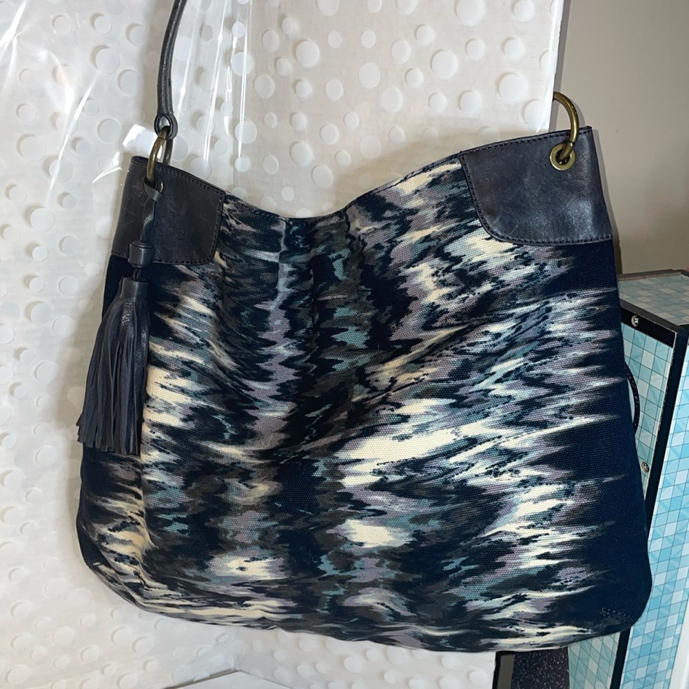 Banana Republic Boho Shoulder Tote Bag withTassel